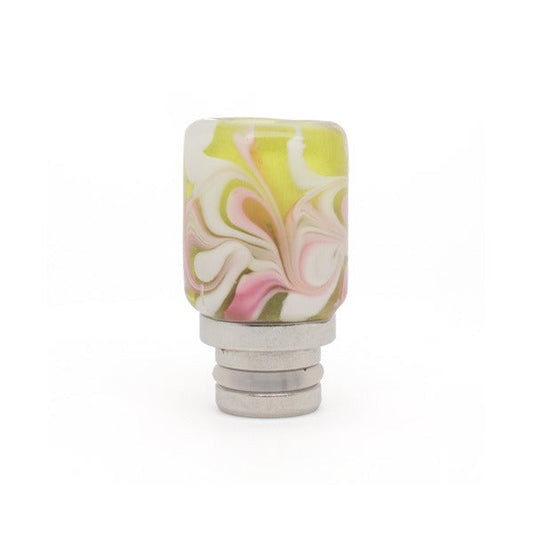Vapouriz Premium Colour Ripple Stainless Steel & Artglass Drip Tip