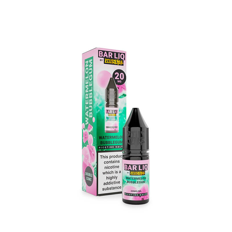 Zeus Juice Bar Liq Watermelon Bubblegum Nic Salt E-Liquid 10ml