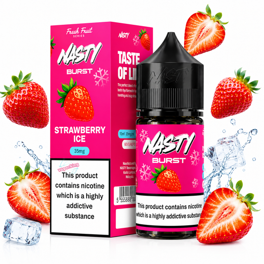 Nasty Burst Strawberry Ice Nic Salt 30ML | 35mg & 50mg