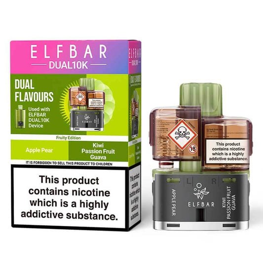 Elf Bar Dual 10K Fruity Edition Prefilled Pod + Refill