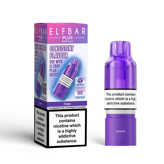 Elf Bar Plus Grape Prefilled Pod + Refill
