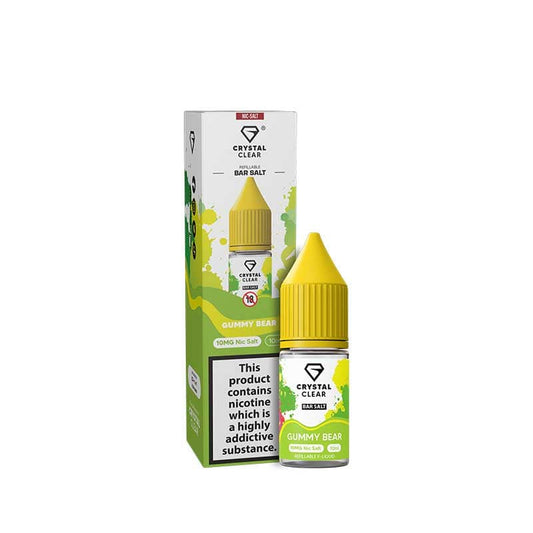 Crystal Clear Bar Salts Gummy Bear Nic Salts 10ml E-Liquid