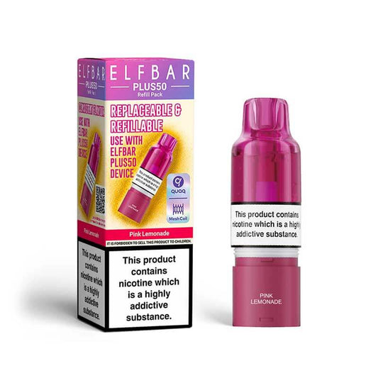 Elf Bar Plus50 Pink Lemonade Prefilled Pod + Refill