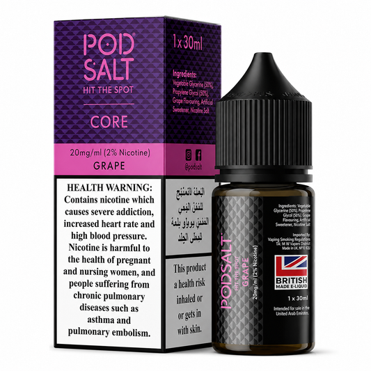 Grape - Pod Salt Core Nic Salt 30ML | Vape Mash India