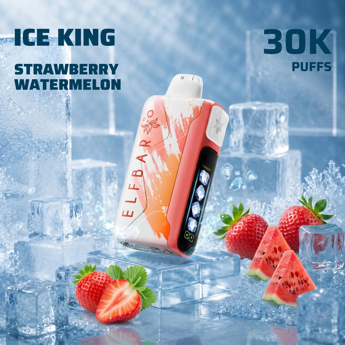 ELFBAR Ice King 30K disposable vape - Strawberry Watermelon flavour