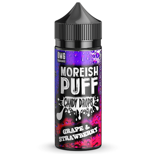 Moreish Puff Candy Drops Grape & Strawberry E-Liquid Shortfill 100ml