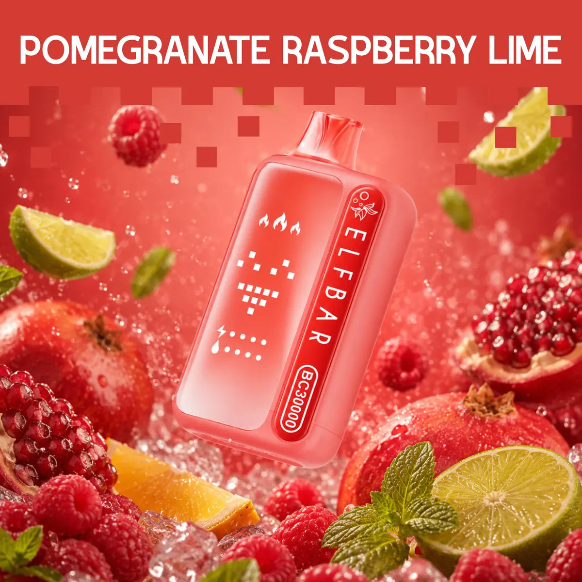 ELF BAR BC 30000 disposable vape - Pomegranate Raspberry Lime flavour