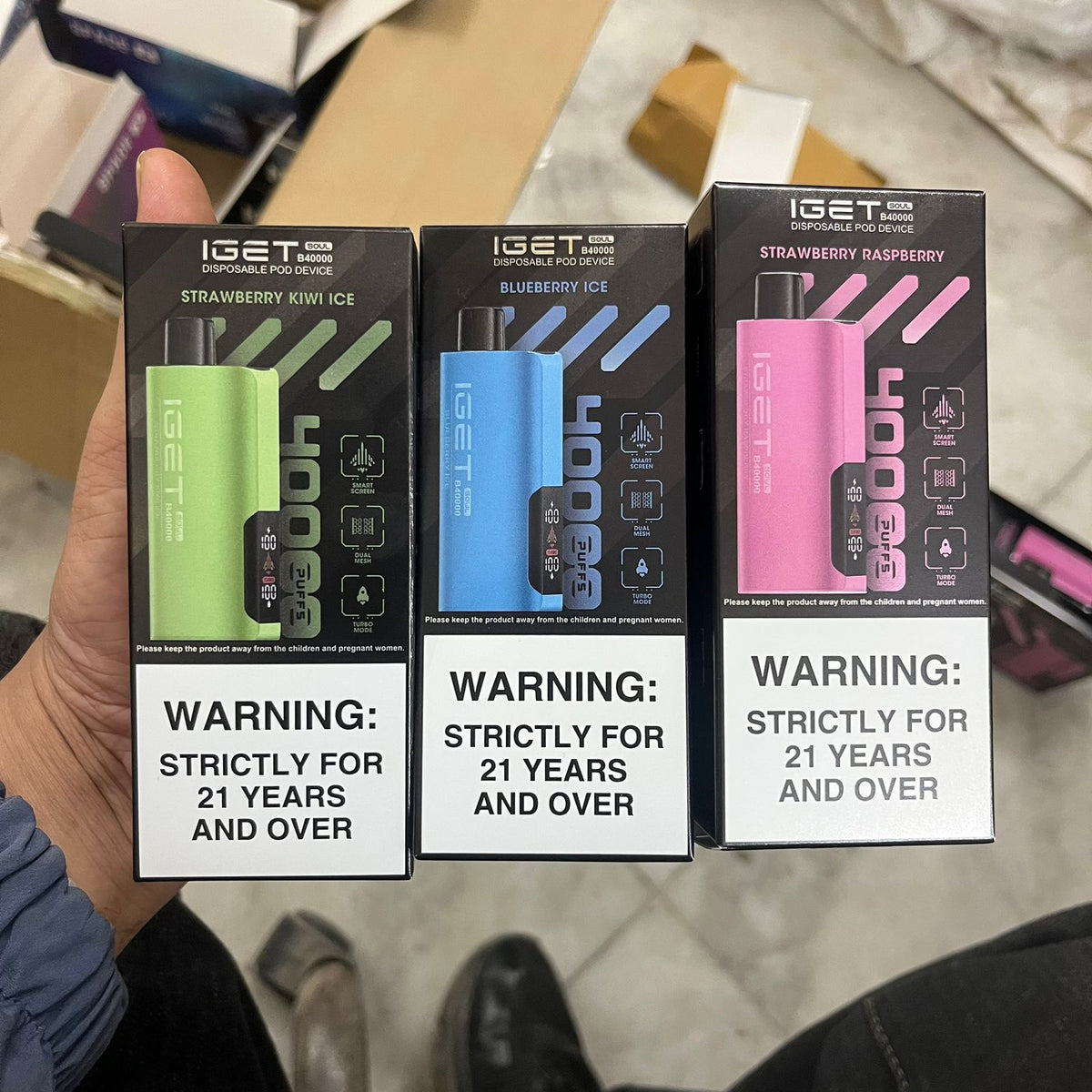 iGET SOUL B40000 Vape – 40,000 Puffs | Dual Modes + Smart Screen