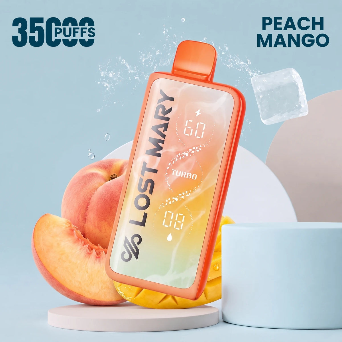 LostMary MT35000 disposable vape - Peach Mango flavour