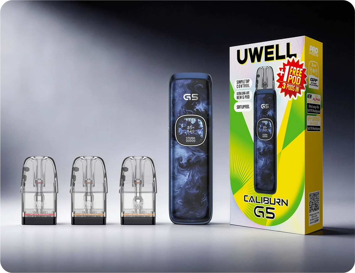 Uwell Caliburn G5 Pod Kit | 1600mAh | 35W | Free Extra Pod Included
