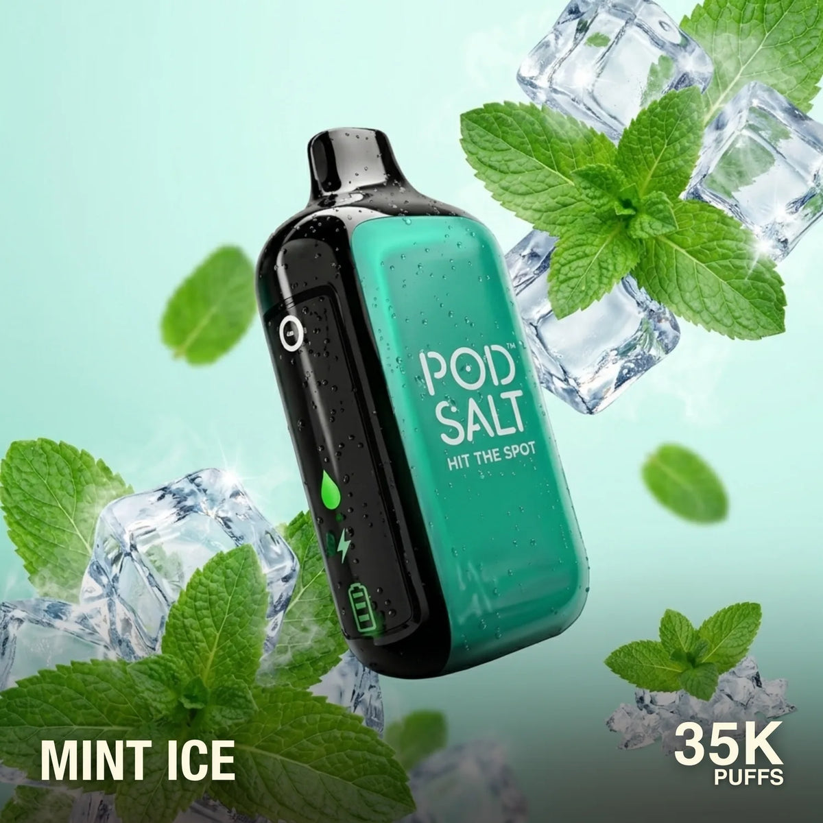 Pod Salt Hit The Spot 35000 disposable vape - Mint Ice flavour