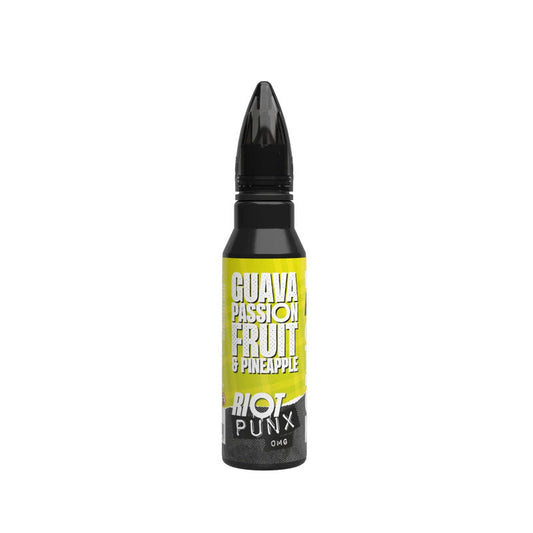 Riot Squad Punx Guava, Passion Fruit and Pineapple  50ml Shortfill E-Liquid